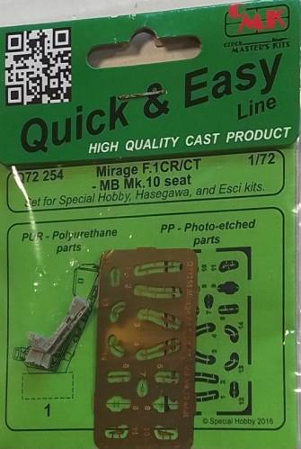 CMK 1/72 Q72 254 MIRAGE F.1CR/CT MB MK.10 SEAT