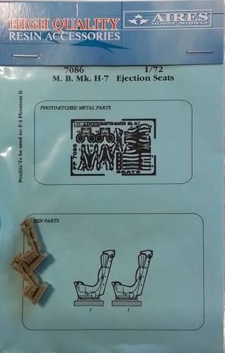 AIRES HOBBY MODELS 1/72 7086 M. B. MK. H-7 EJECTION SEATS