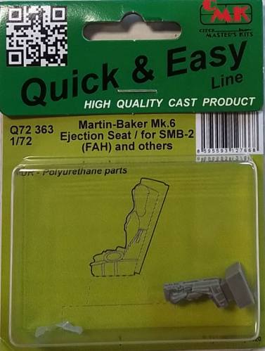 CMK 1/72 Q72 363 MARTIN-BAKER MK.0 EJECTION SEAT/FOR SMB-2  FAH  AND OTHERS