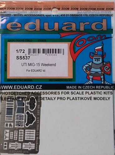 EDUARD 1/72 SS537 UTI MIG-15 WEEKEND FOR EDUARD KIT
