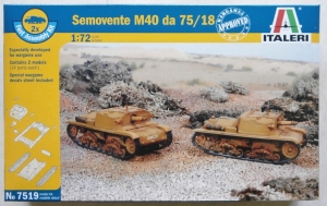 ITALERI 1/72 7519 SEMOVENTE M40 DA 75/18