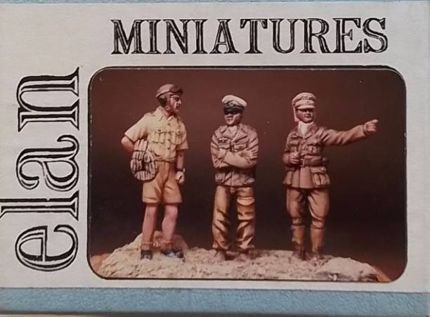 ELAN MINIATURES 1/48 ELAN004 WWII LUFTWAFFE WESTERN DESERT PILOT AND OFFICERS