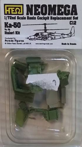 NEOMEGA 1/72 C12 KA-50 REPLACEMENT COCKPIT SET FOR ITALERI KIT
