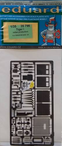 EDUARD 1/35 35 798 TIGER I INITIAL PRODUCTION FOR DRAGON 6252 KIT
