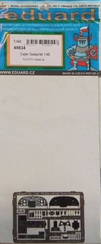 EDUARD 1/48 49834 SUPER SEASPRITE FOR KITTY HAWK KIT