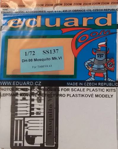 EDUARD 1/72 SS137 DH-98 MOSQUITO MK.VI FOR TAMIYA KIT
