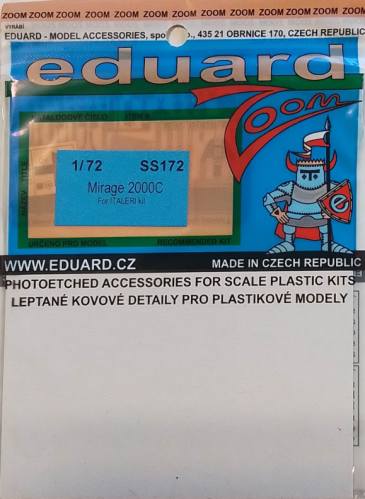 EDUARD 1/72 SS172 MIRAGE 2000C FOR  FOR ITALERI KIT