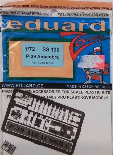 EDUARD 1/72 SS 130 P-39 AIRACOBRA FOR ACADEMY KIT