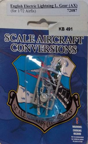 SCALE AIRCRAFT MODELLING 1/72 72087 KB 491 ENGLISH ELECTRIC LIGHTNING L GEAR  AX 