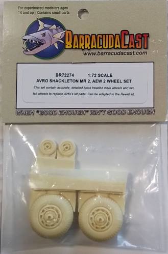 BARRACUDACAST 1/72 BR72274 AVRO SHACKLETON MR 2  AEW 2 WHEEL SET