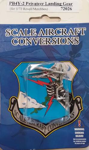 SCALE AIRCRAFT CONVERSIONS  1/72 72026 PB4Y-2 PRIVATEER LANDING GEAR