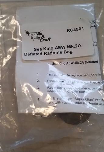 ROTOR CRAFT 1/48 RC4801 SEA KING AEW MK.2A DEFLATED RADOME BAG
