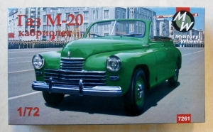 MILITARY WHEELS 1/72 7261 GAZ M20 POBEDA CABRIOLET