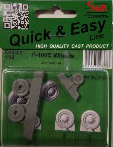 CMK 1/48 048383 F-104C WHEELS FOR KINETIC KIT