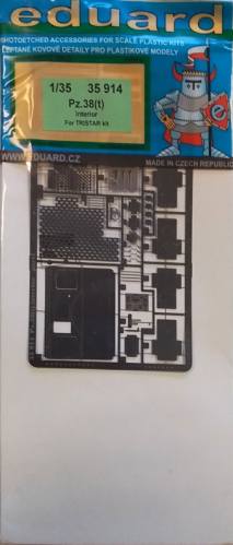 EDUARD 1/35 35 914 PZ.38 T  INTERIOR FOR TRISTAR KIT