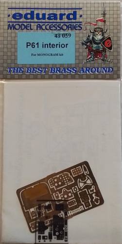 EDUARD 1/48 48 059 P61 INTERIOR FOR MONOGRAM KIT