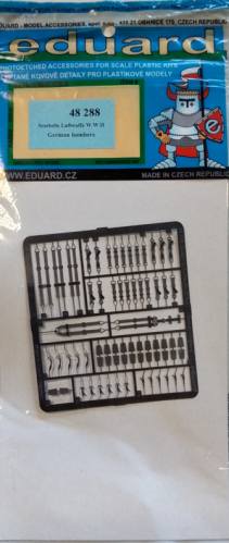 EDUARD 1/48 48 288 SEATBELTS LUFTWAFFE W.W.II GERMAN BOMBERS