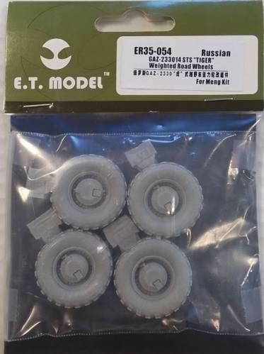 E.T. MODEL 1/35 ER35-054 RUSSIAN GAZ-233014 STS TIGER WEIGHTED ROAD WHEELS