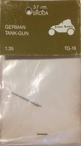 JORDI RUBIO 1/35 TG-16 GERMAN TANK-GUN 37 CM SKODA