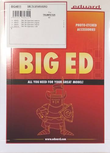 EDUARD 1/48 BIG4811 SM 79 SPARVIERO FOR TRUMPETER KIT