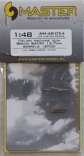 MASTERMODEL 1/48 AM-48-054 ITALIAN MACHINE GUN BREDA SAFAT 12.7MM BARRELS  2 PCS 