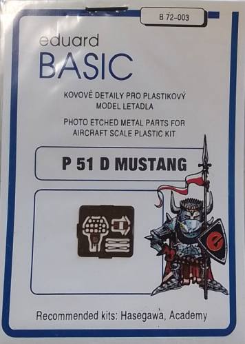 EDUARD 1/72 B 72-003 P 51 D MUSTANG