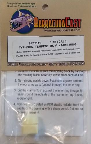 BARRACUDACAST  BR32141 TYPHOON TEMPEST MK V INTAKE RING