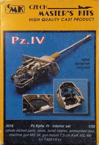 CMK 1/35 3016 PZ.KPFW.IV-INTERIOR SET