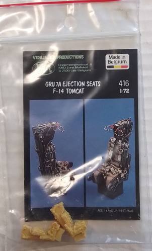 VERLINDEN PRODUCTIONS 1/72 416 GRU 7A EJECTION SEATS F-14 TOMCAT
