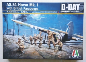 ITALERI 1/72 1356 AS.51 HORSA Mk.I WITH BRITISH PARATROOPS