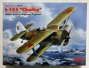 ICM 1/48 48095 I-153 CHAIKA WWII SOVIET FIGHTER PLANE