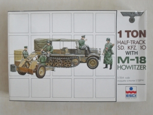ESCI 1/35 5008 Sd.Kfz 10 WITH M-18 HOWITZER