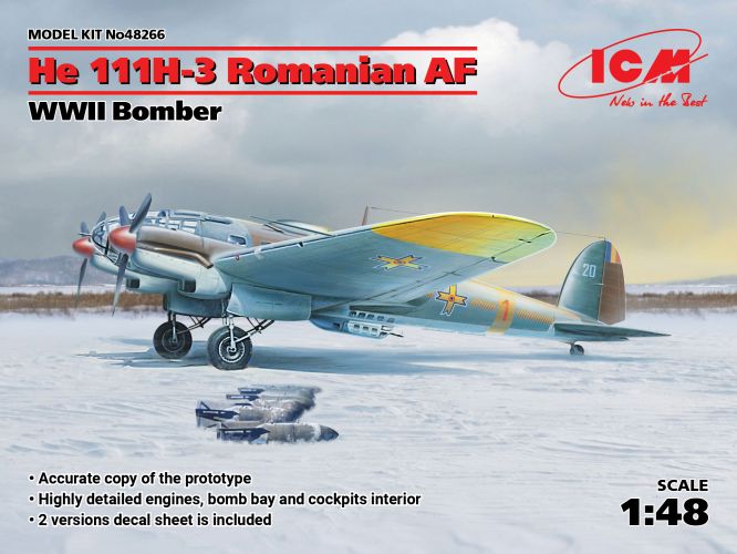 ICM 1/48 48266 He 111H-3 ROMANIAN AF WWII BOMBER