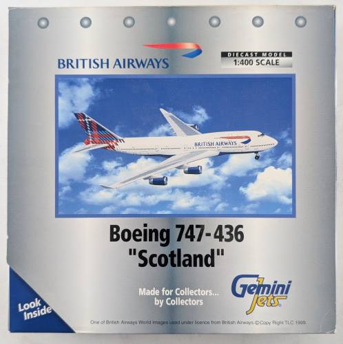 GEMINI JETS 1/400 017 BOEING 747-436 SCOTLAND