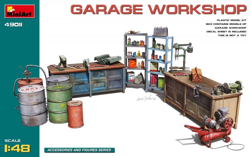 MINIART 1/48 49011 GARAGE WORKSHOP