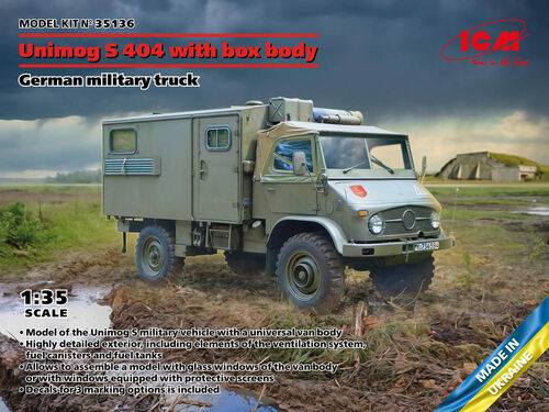ICM 1/35 35136 UNIMOG S 404 KOFFER 