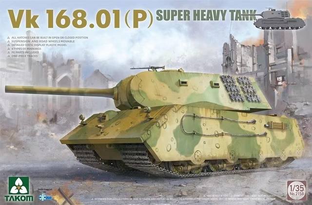 TAKOM 1/35 2158 VK 168.01  P  SUPER HEAVY TANK 