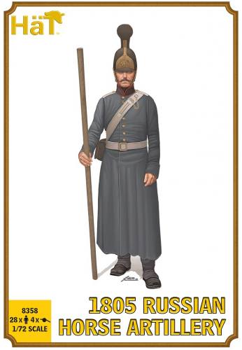 HAT INDUSTRIES 1/72 8358 1805 RUSSIAN HORSE ARTILLERY