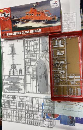 KINGKIT MODEL SCRAPYARD 1/72 AIRFIX 07280 RNLI SEVERN CLASS LIFEBOAT  STARTED 