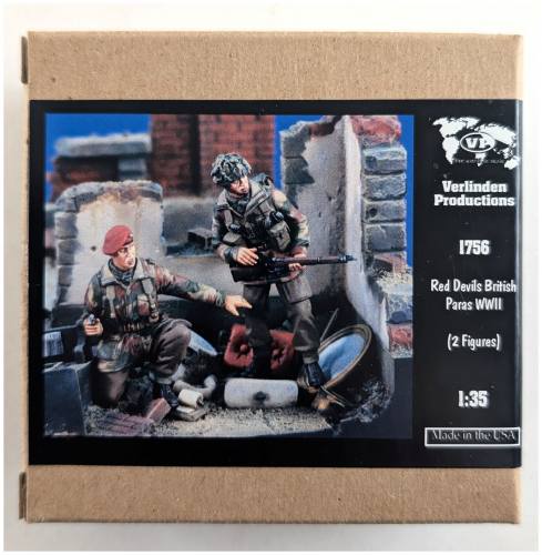 VERLINDEN PRODUCTIONS 1/35 1756 RED DEVILS BRITISH PARAS WWII 2 FIGURES