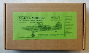 MAGNA 1/72 8372 FOLLAND 43/37 SABRE ENGINED CLOSE COWLED