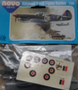 NOVO 1/72 F391 P-40E KITTYHAWK