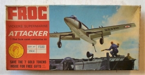 FROG 1/72 F330 VICKERS SUPERMARINE ATTACKER GOLD TOKEN