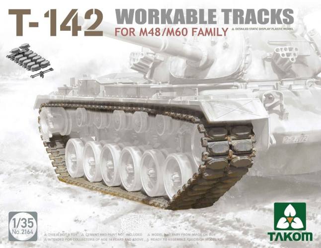 TAKOM 1/35 2164 T-142 WORKABLE TRACKS FOR M48/M60 FAMILY 