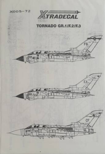 DISCOUNT DECALS  5152 X005-72 TORNADO GR.1 XTRADECAL