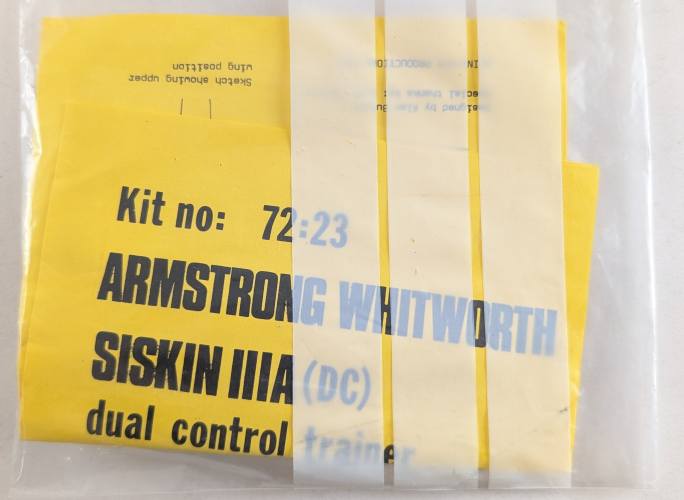MAINTRACK 1/72 72 23 ARMSTRONG WHITWORTH SISKIN IIIA DC