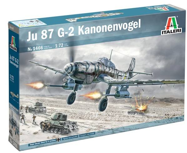 ITALERI  1/72 1466 JU-87 G-2 KANONENVOGEL 