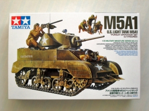 TAMIYA 1/35 35313 M5A1 LIGHT TANK WITH FIGURES