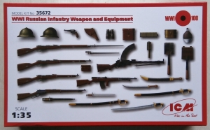 ICM 1/35 35672 WWI RUSSIAN INFANTRY WEAPONS   EQUIPMENT