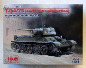ICM 1/35 35365 T-34/76  EARLY 1943 PRODUCTION 